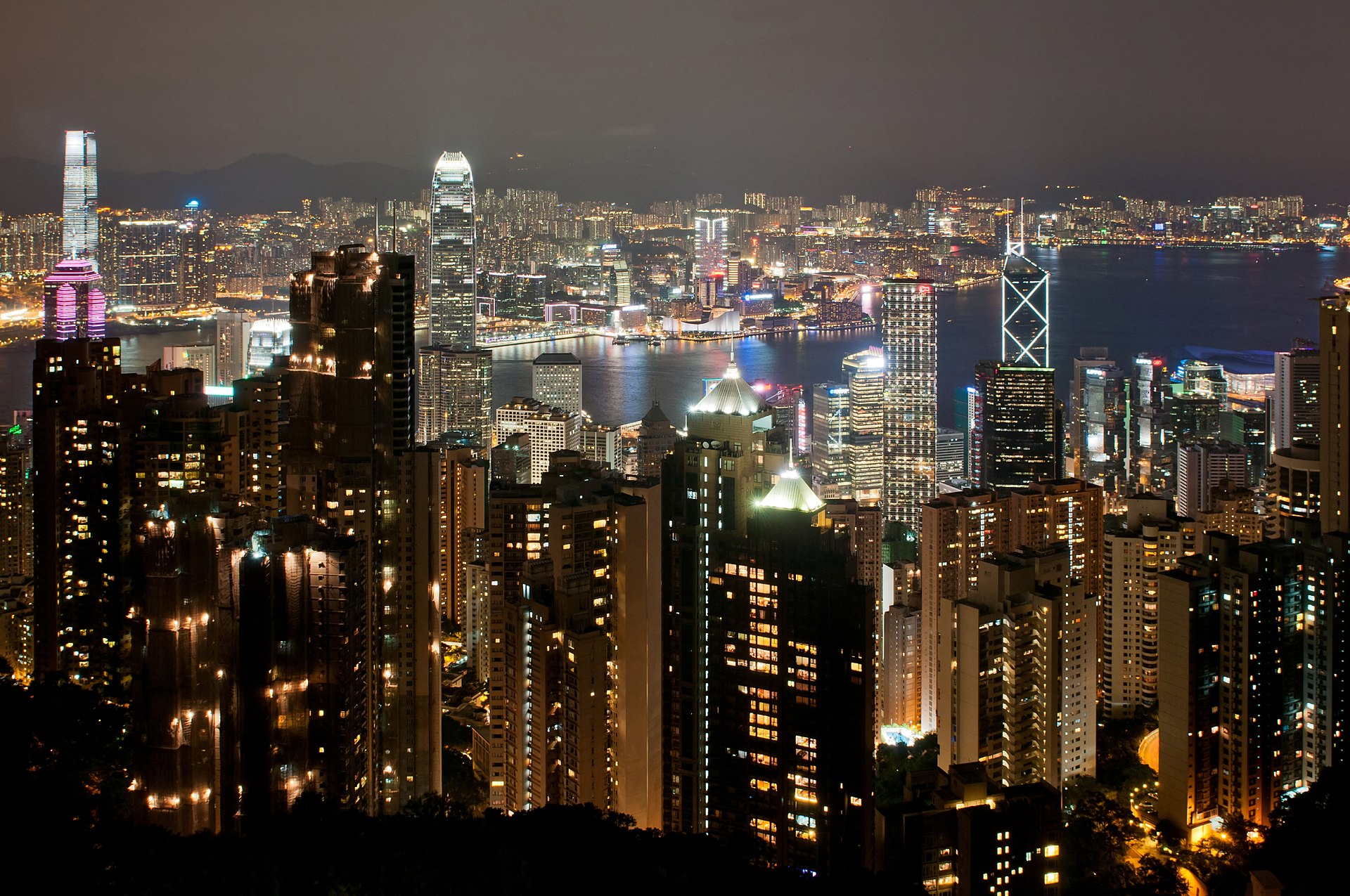 The classic view down from Victoria Peak.